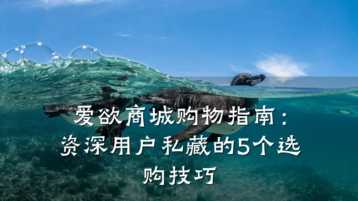 爱欲商城购物指南:资深用户私藏的5个选购技巧