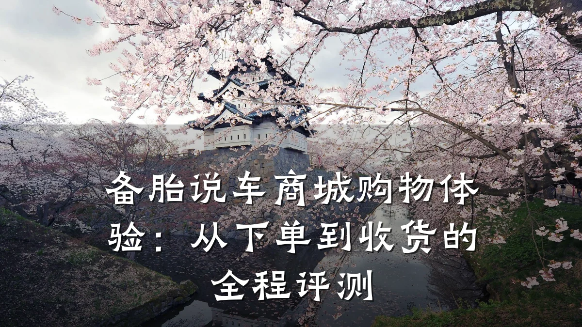 备胎说车商城购物体验:从下单到收货的全程评测