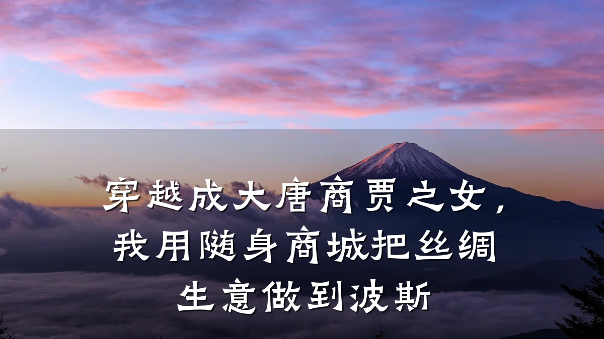 穿越成大唐商贾之女，我用随身商城把丝绸生意做到波斯