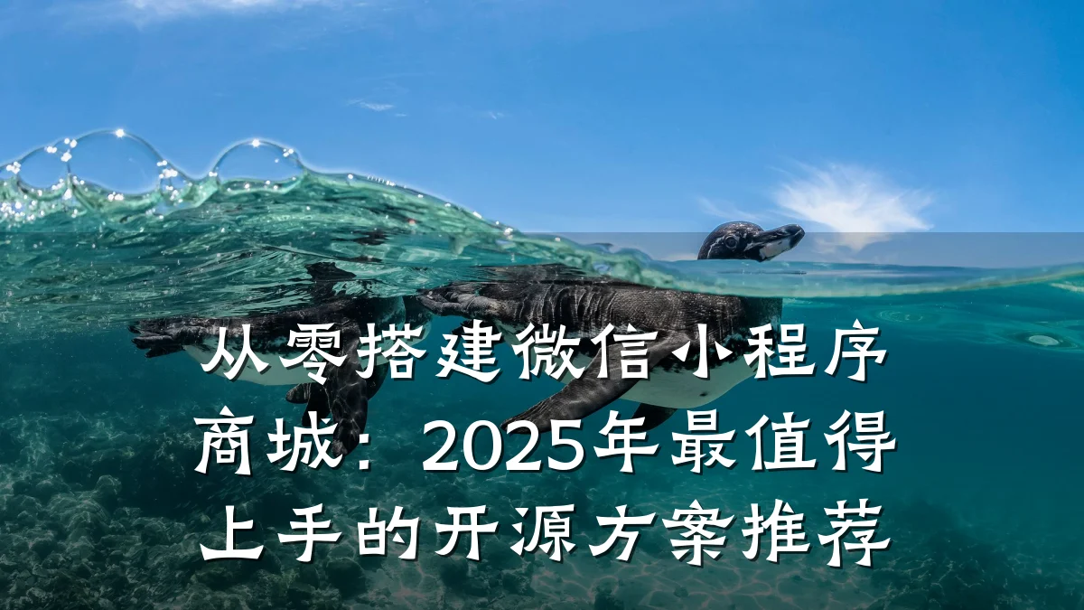 从零搭建微信小程序商城:2025年最值得上手的开源方案推荐