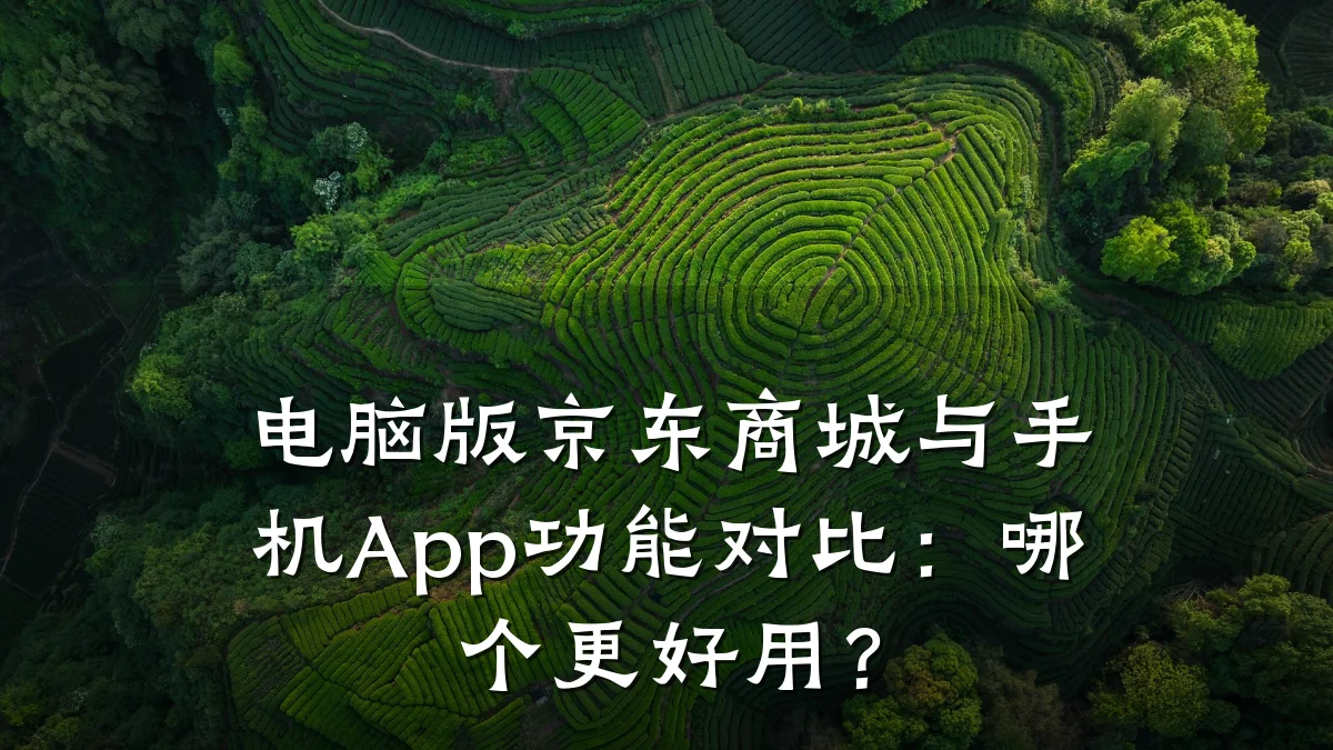 电脑版京东商城与手机App功能对比:哪个更好用?