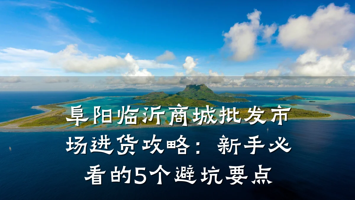 阜阳临沂商城批发市场进货攻略:新手必看的5个避坑要点
