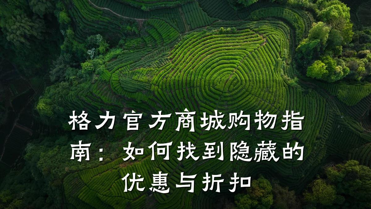 格力官方商城购物指南:如何找到隐藏的优惠与折扣