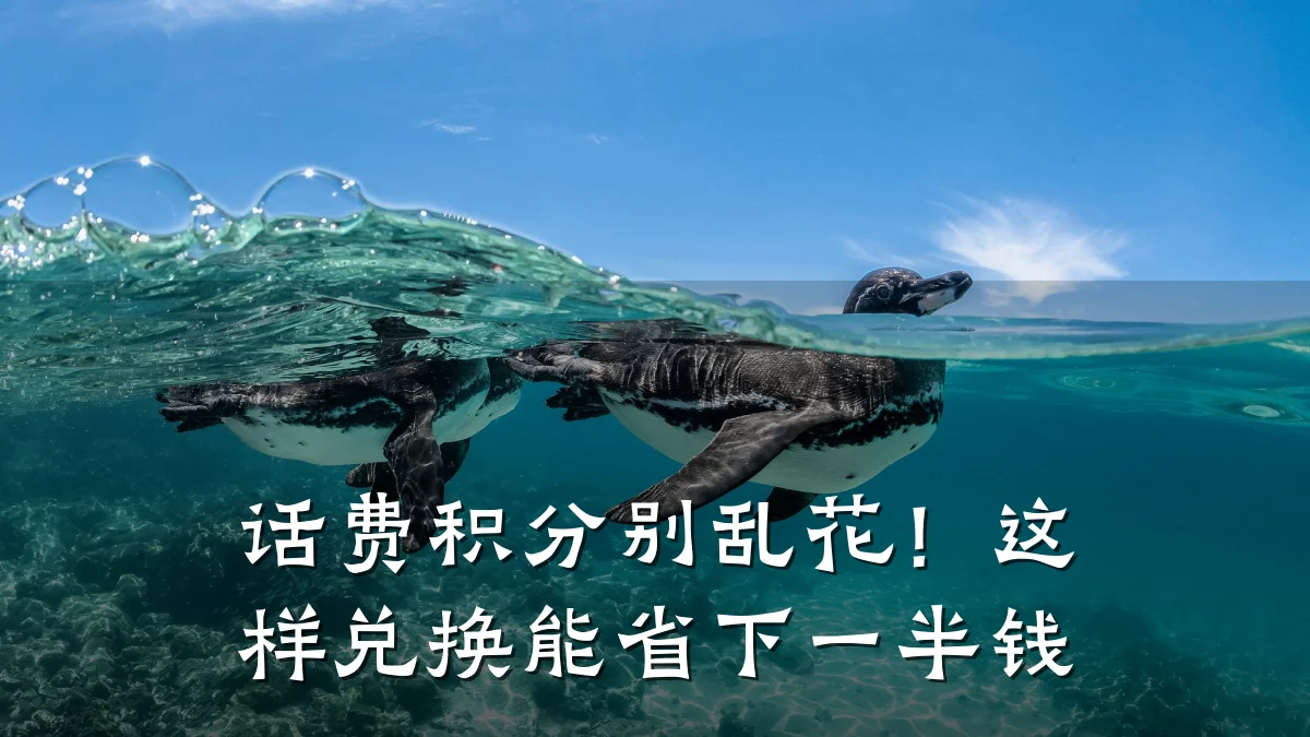 话费积分别乱花!这样兑换能省下一半钱