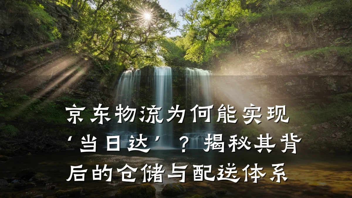 京东物流为何能实现‘当日达’?揭秘其背后的仓储与配送体系