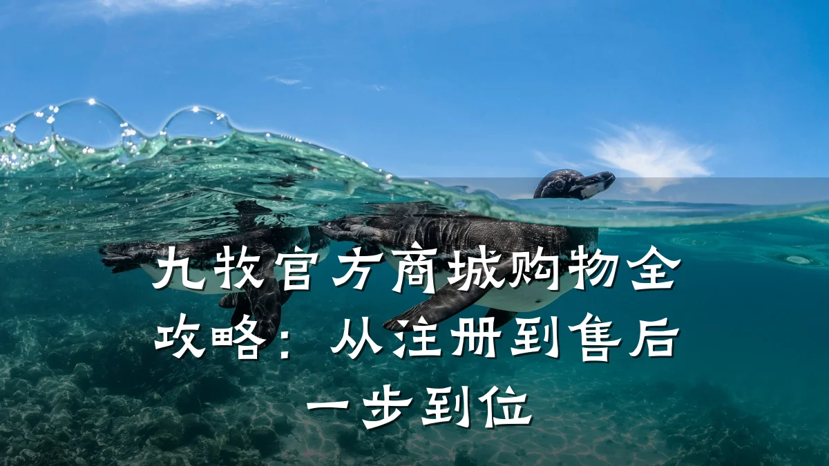 九牧官方商城购物全攻略:从注册到售后一步到位