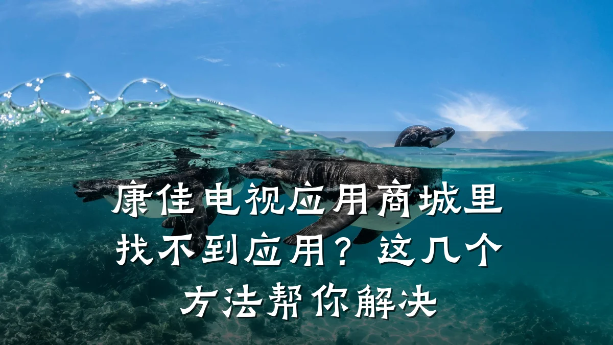 康佳电视应用商城里找不到应用?这几个方法帮你解决