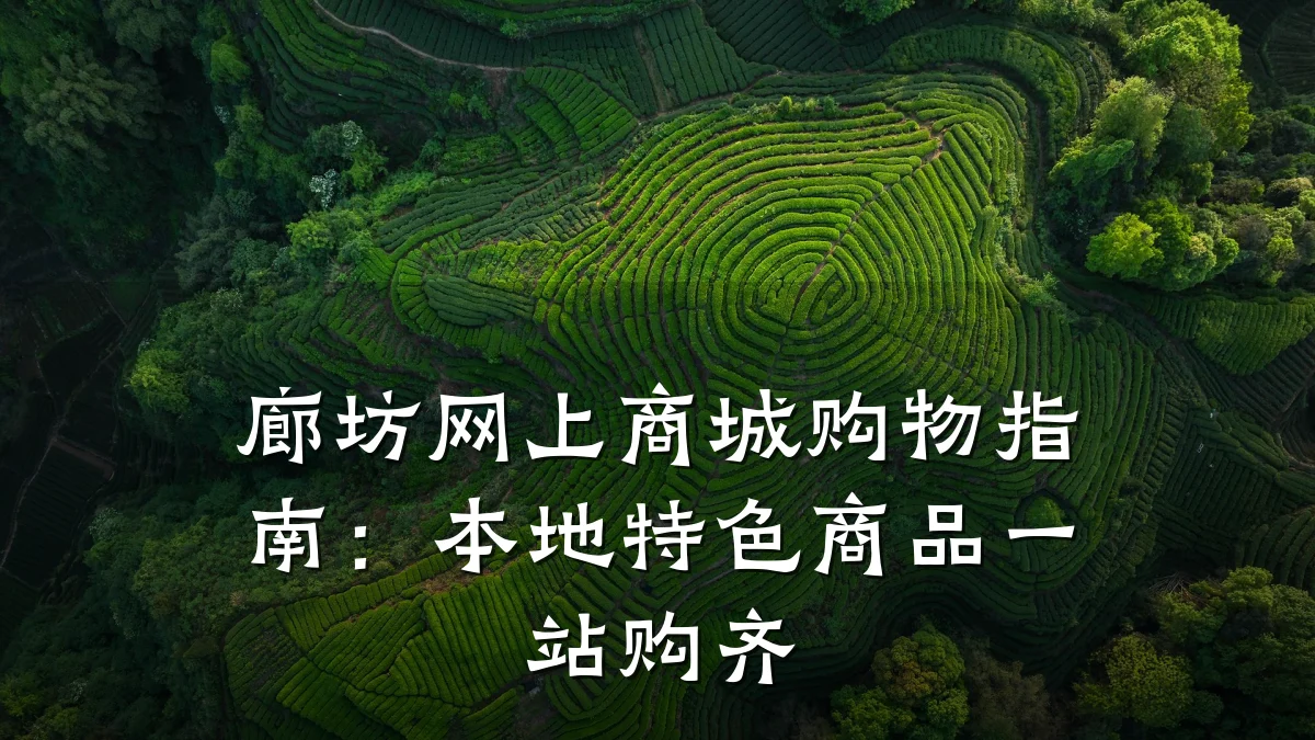 廊坊网上商城购物指南:本地特色商品一站购齐