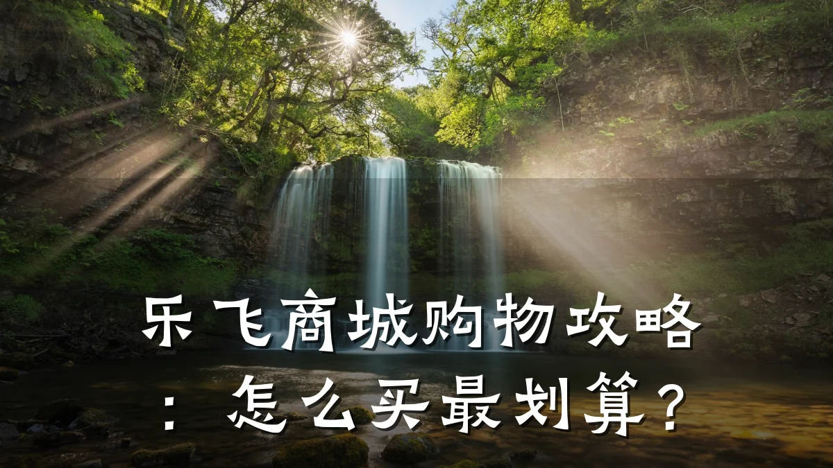乐飞商城购物攻略:怎么买最划算?
