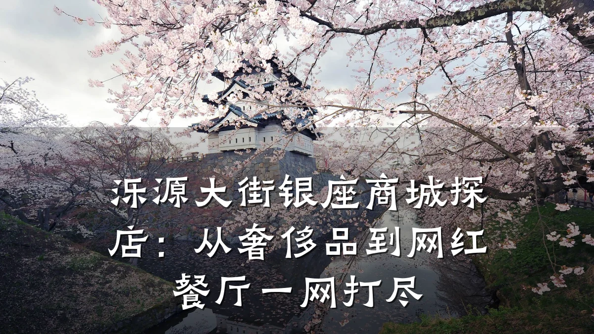 泺源大街银座商城探店:从奢侈品到网红餐厅一网打尽