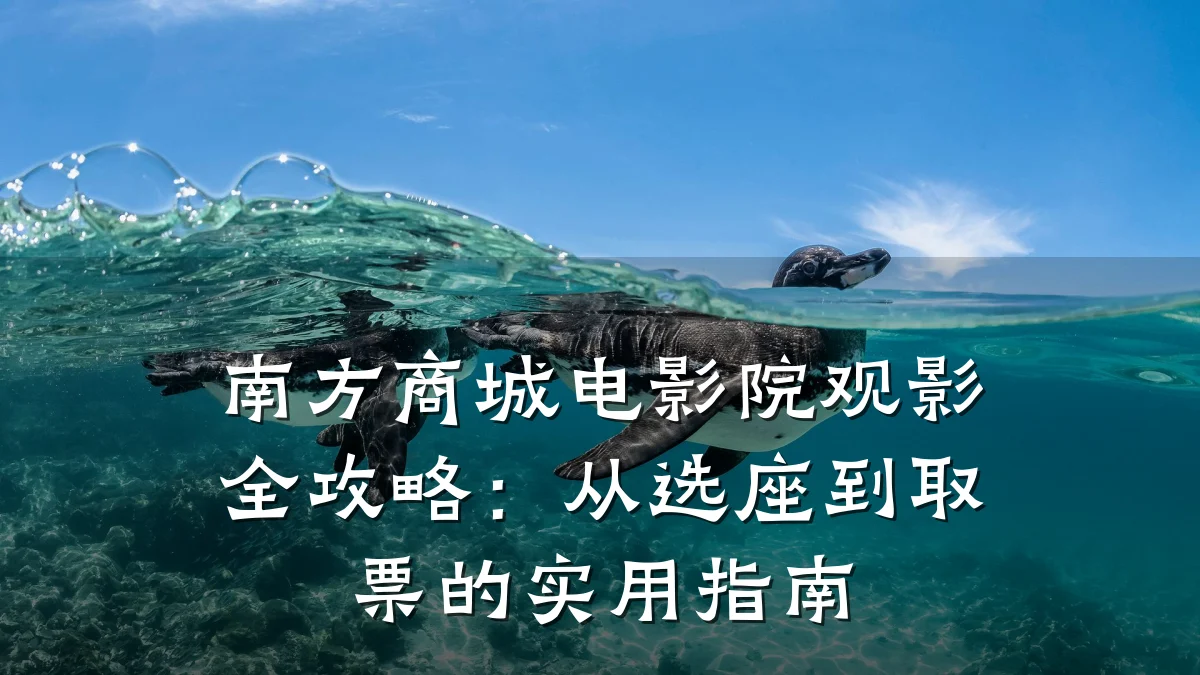 南方商城电影院观影全攻略：从选座到取票的实用指南
