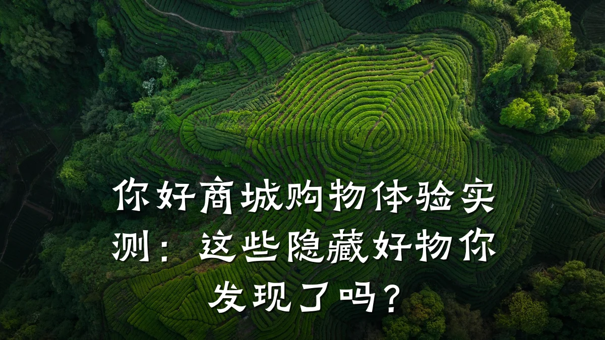 你好商城购物体验实测:这些隐藏好物你发现了吗?