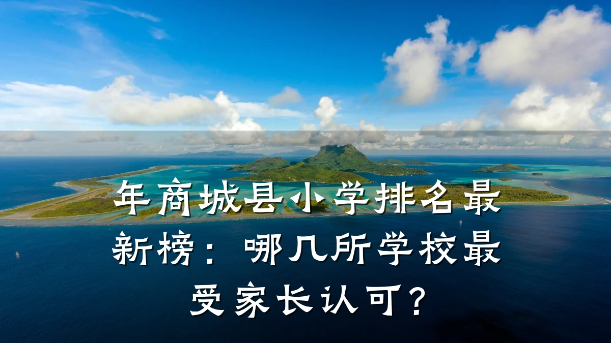 年商城县小学排名最新榜:哪几所学校最受家长认可?
