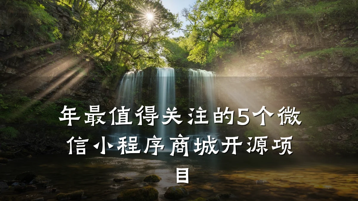 年最值得关注的5个微信小程序商城开源项目