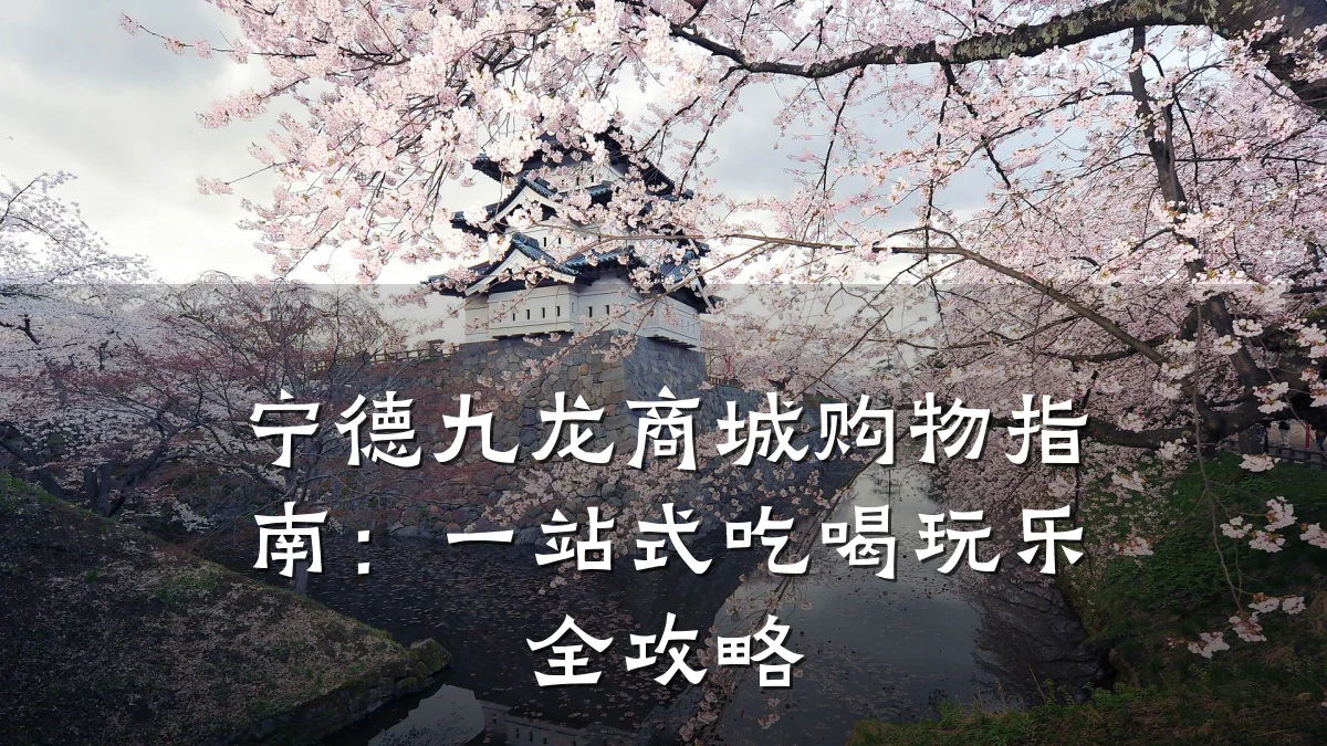 宁德九龙商城购物指南:一站式吃喝玩乐全攻略