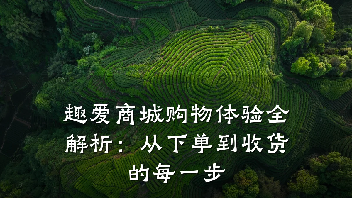 趣爱商城购物体验全解析：从下单到收货的每一步