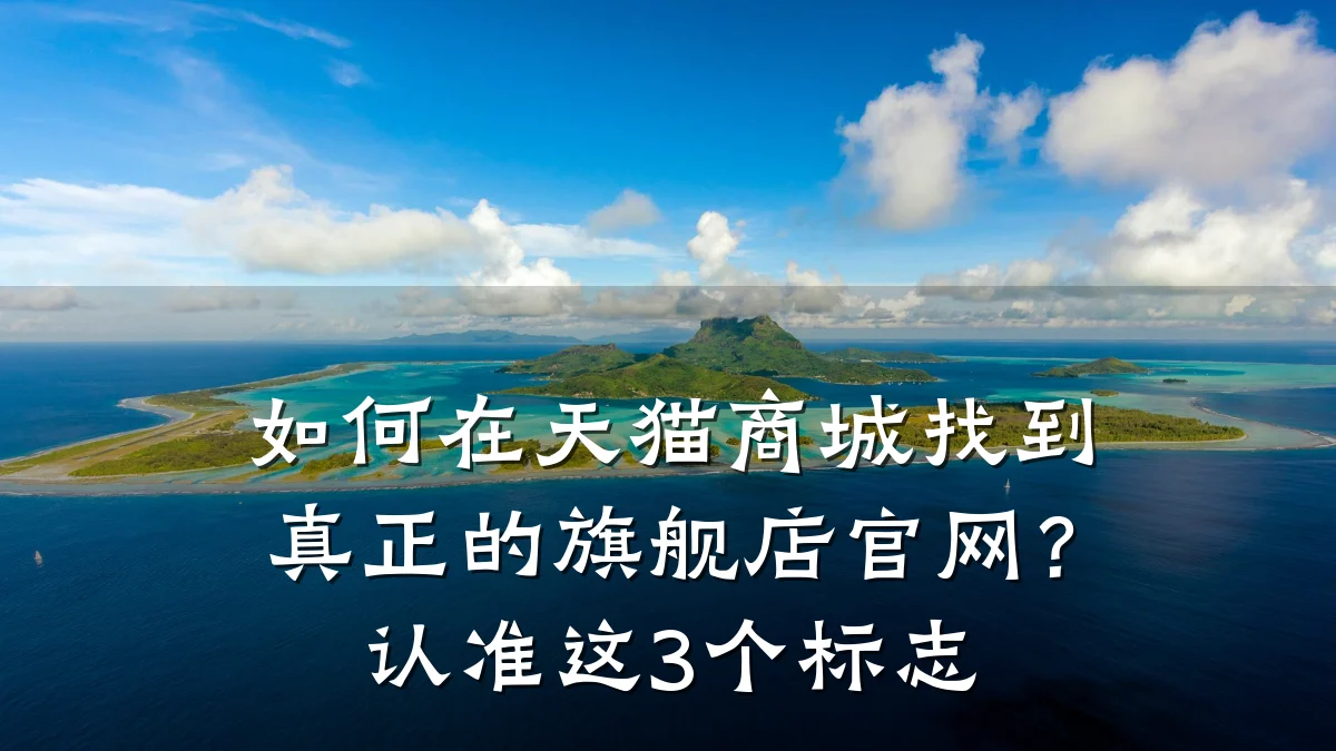 如何在天猫商城找到真正的旗舰店官网?认准这3个标志