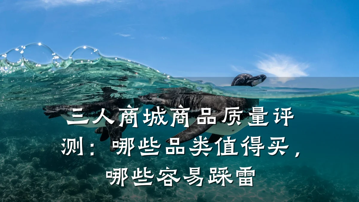 三人商城商品质量评测:哪些品类值得买,哪些容易踩雷