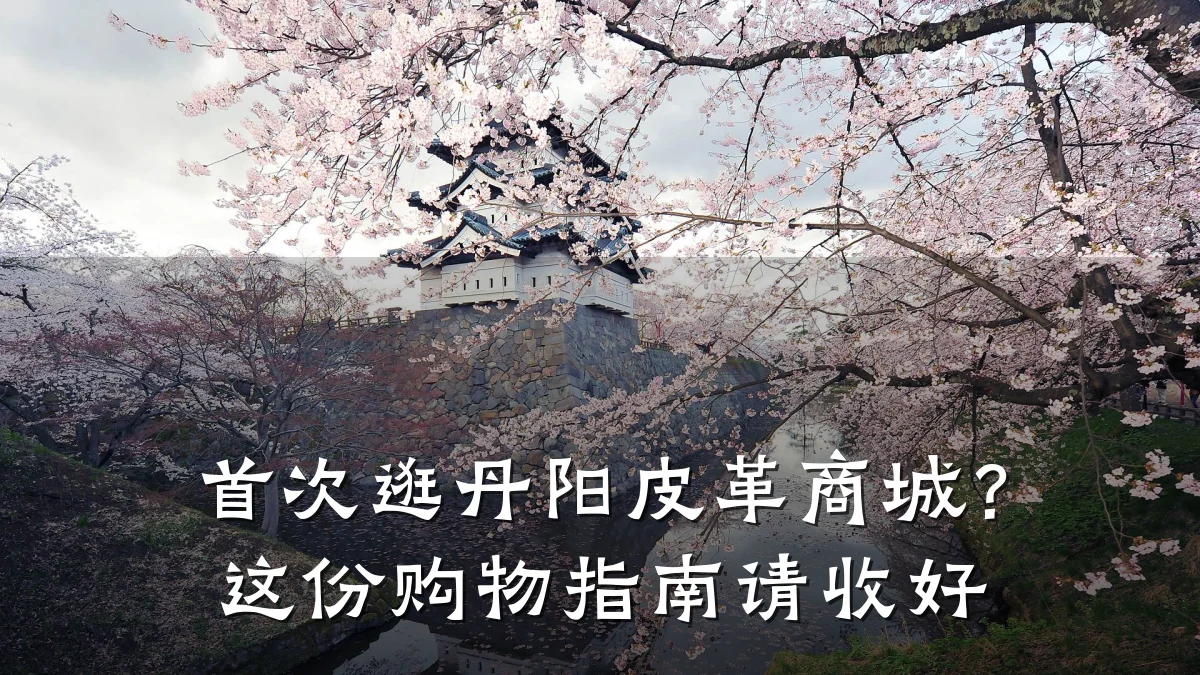 首次逛丹阳皮革商城?这份购物指南请收好