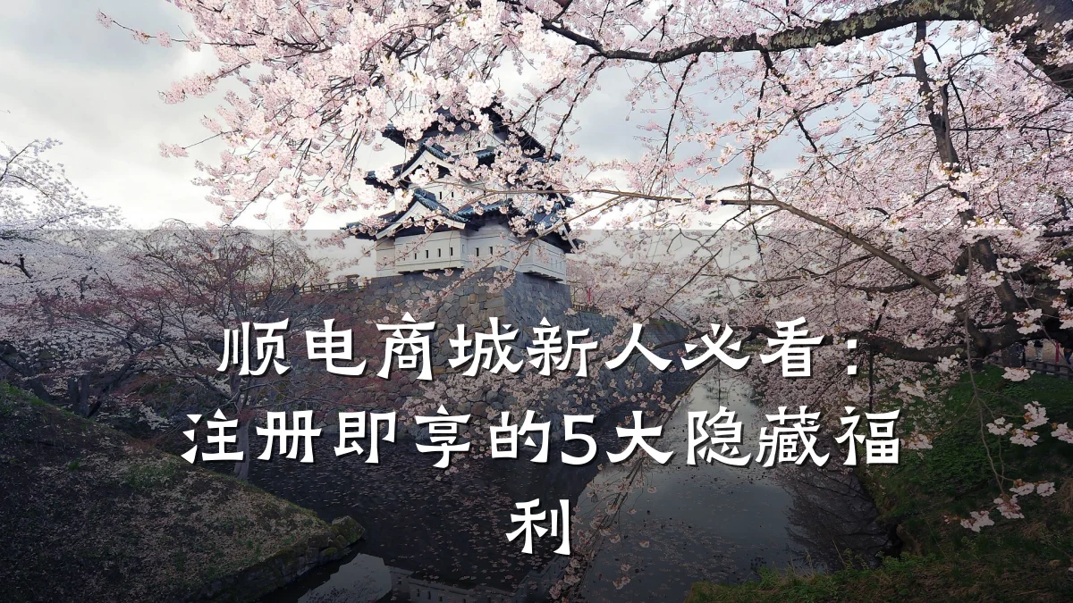 顺电商城新人必看:注册即享的5大隐藏福利