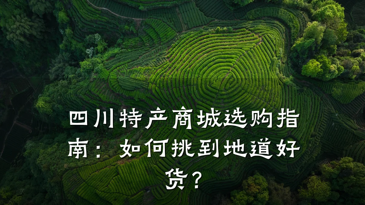 四川特产商城选购指南:如何挑到地道好货?
