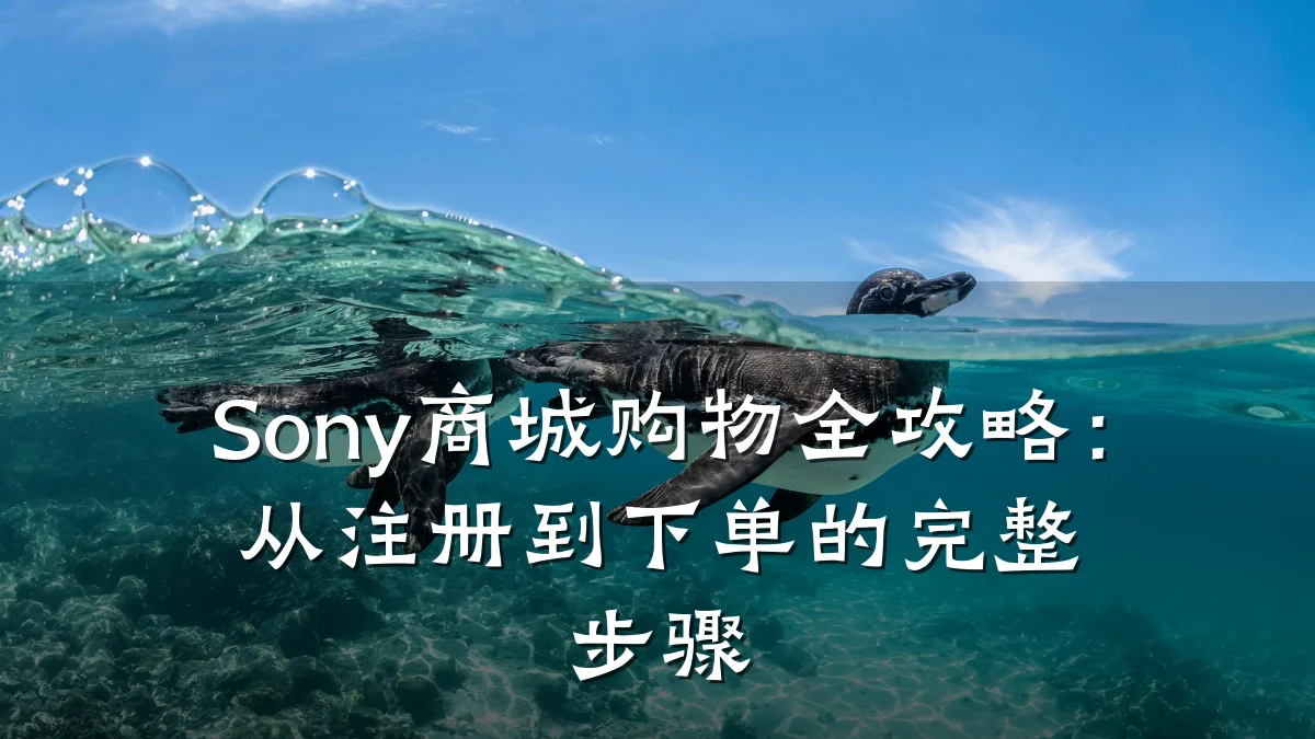 Sony商城购物全攻略：从注册到下单的完整步骤