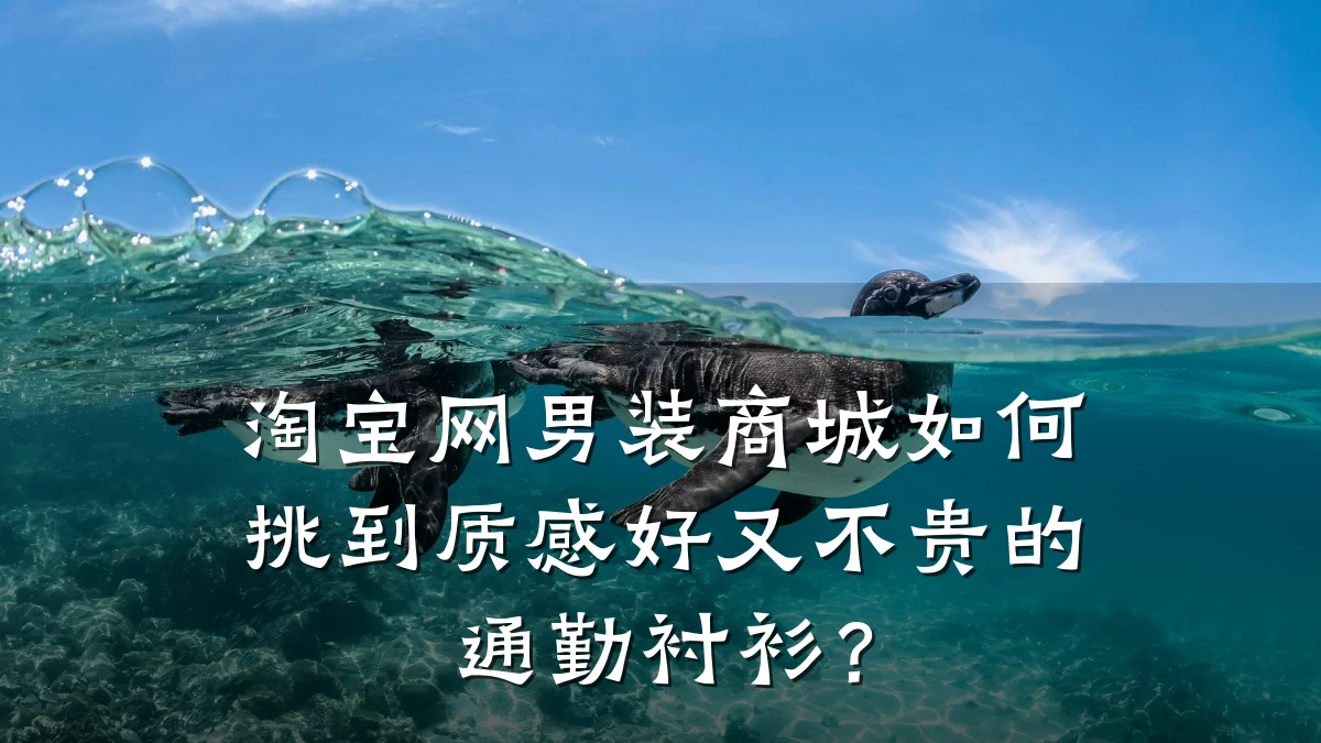 淘宝网男装商城如何挑到质感好又不贵的通勤衬衫?