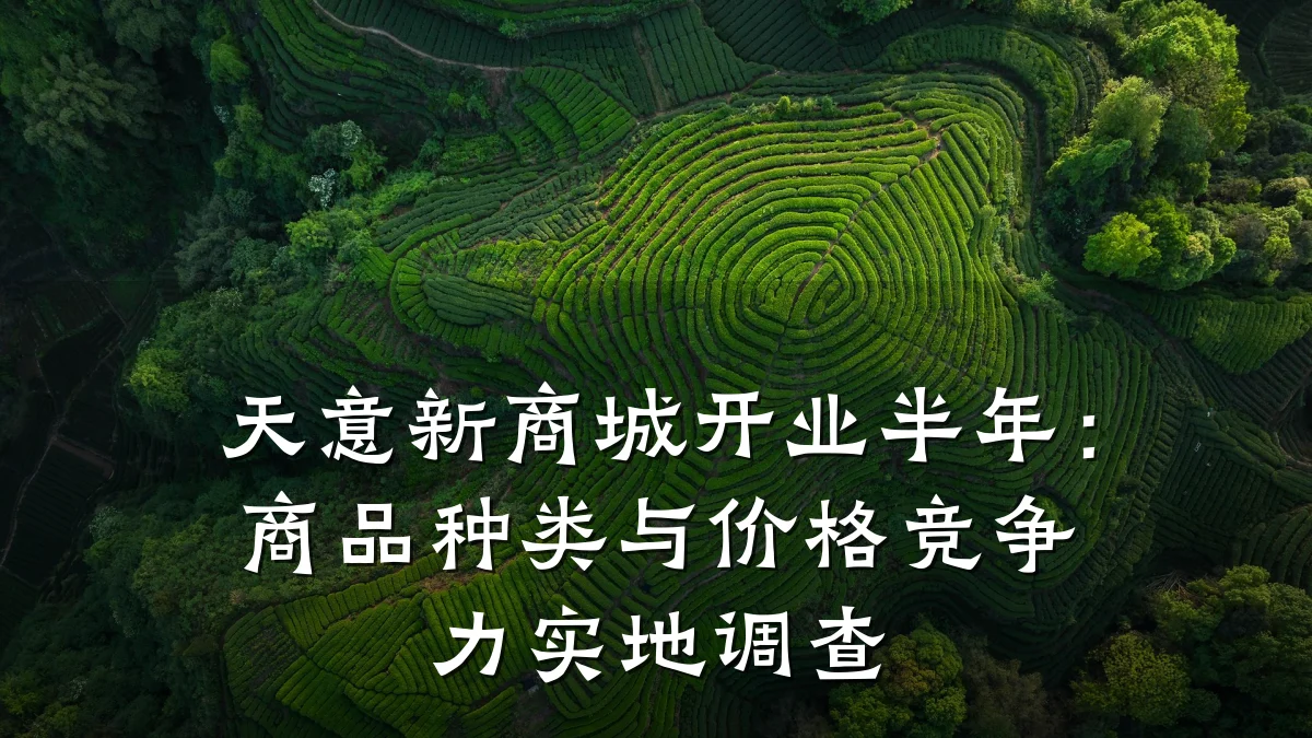 天意新商城开业半年:商品种类与价格竞争力实地调查