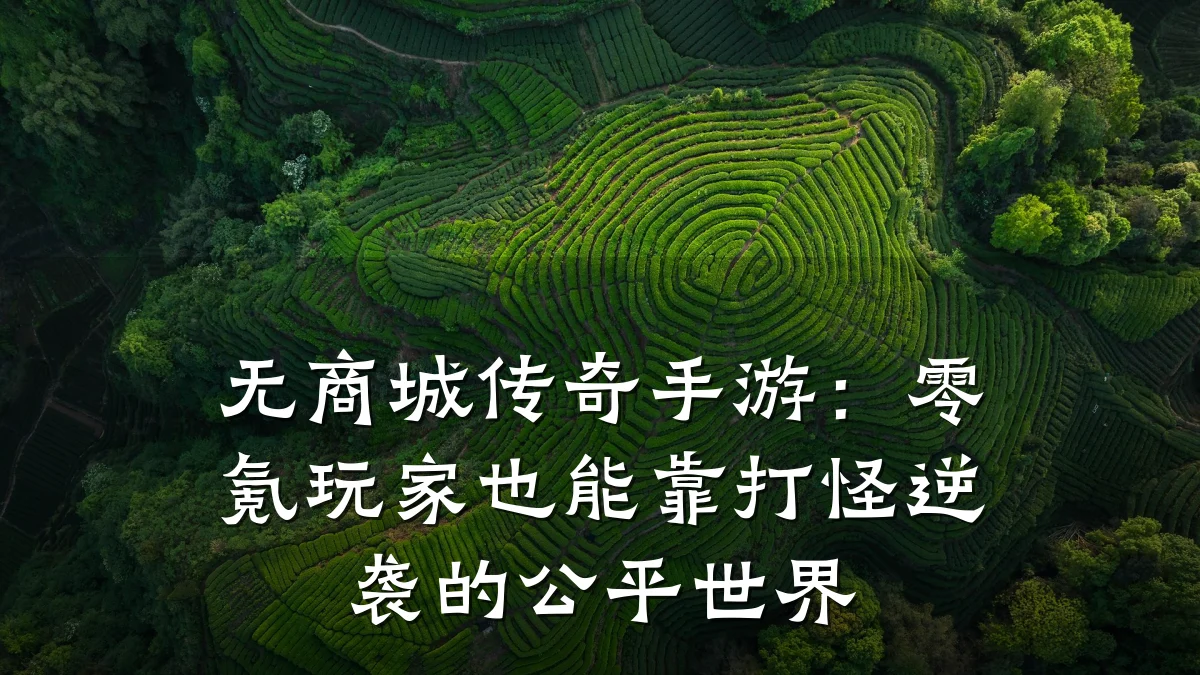无商城传奇手游：零氪玩家也能靠打怪逆袭的公平世界