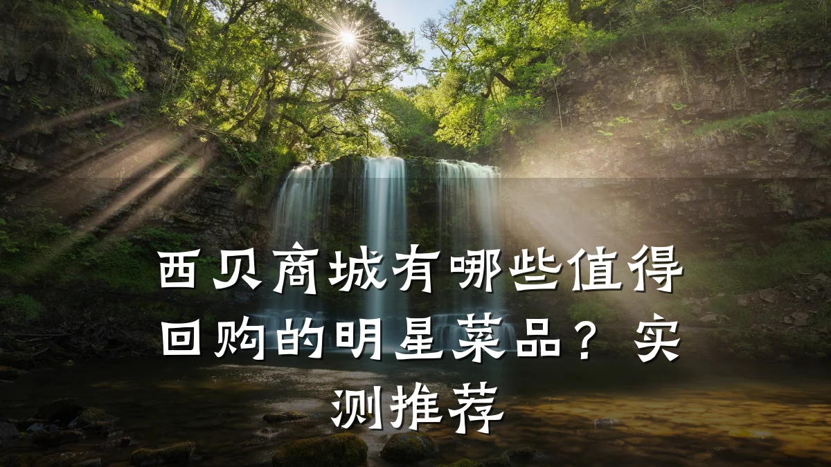 西贝商城有哪些值得回购的明星菜品?实测推荐