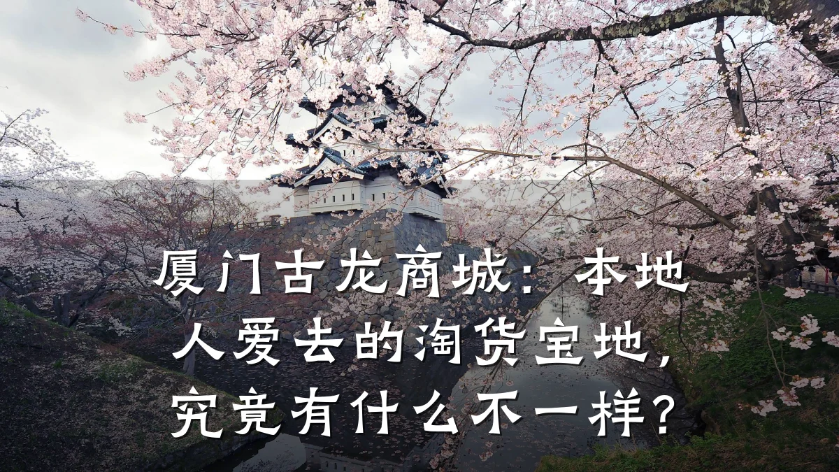 厦门古龙商城:本地人爱去的淘货宝地,究竟有什么不一样?