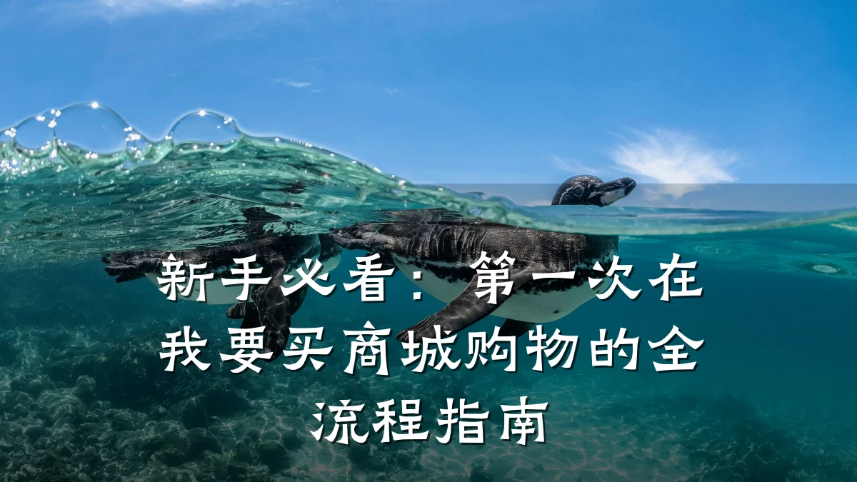 新手必看:第一次在我要买商城购物的全流程指南