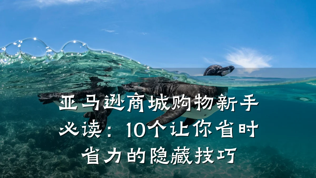亚马逊商城购物新手必读:10个让你省时省力的隐藏技巧