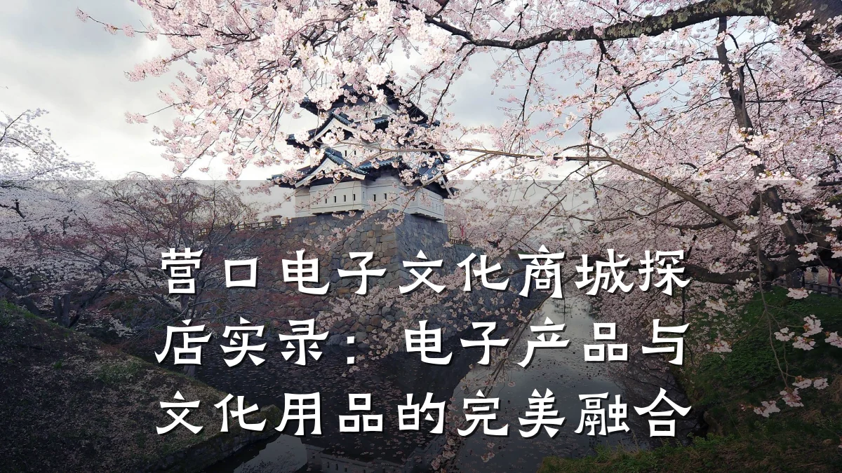 营口电子文化商城探店实录:电子产品与文化用品的完美融合