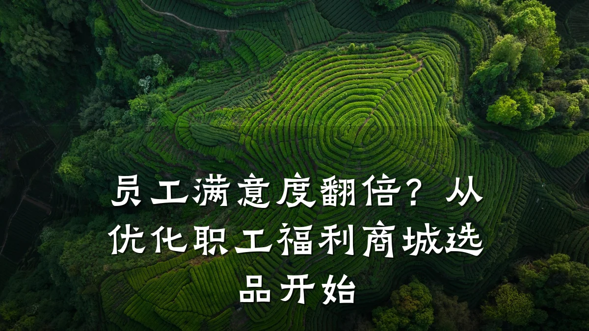 员工满意度翻倍?从优化职工福利商城选品开始