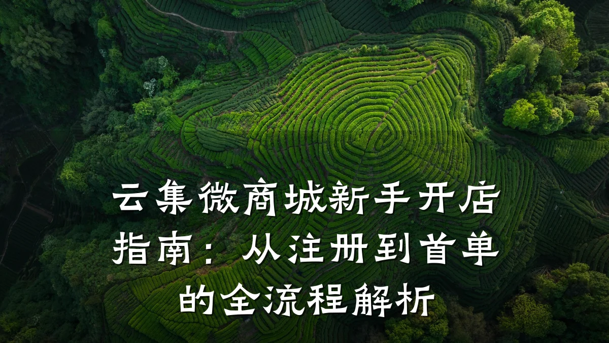 云集微商城新手开店指南：从注册到首单的全流程解析