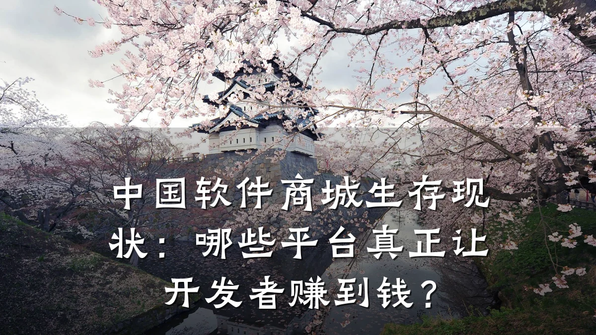 中国软件商城生存现状:哪些平台真正让开发者赚到钱?