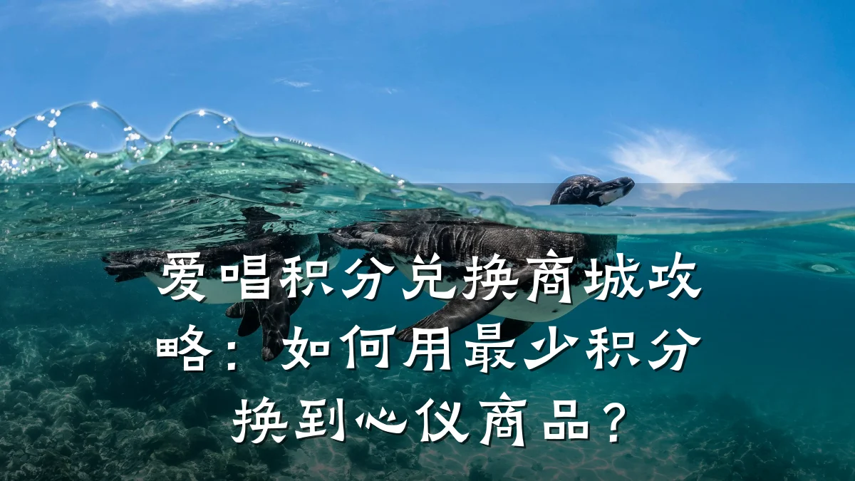 爱唱积分兑换商城攻略:如何用最少积分换到心仪商品?