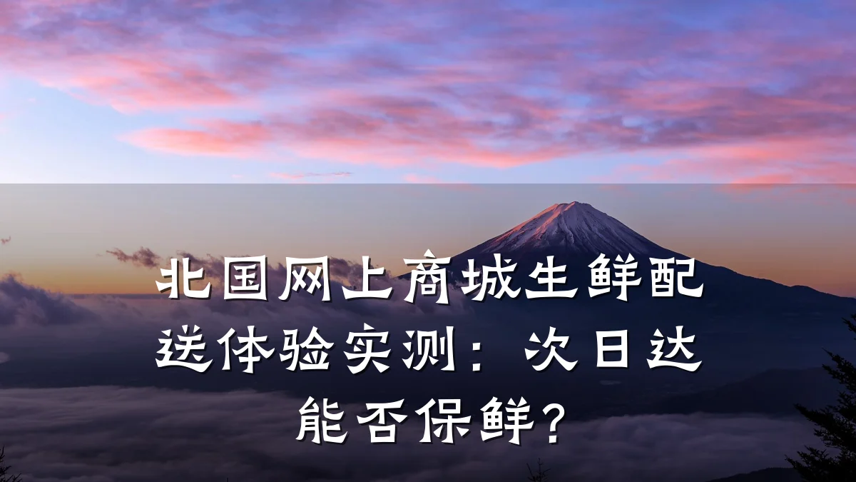 北国网上商城生鲜配送体验实测:次日达能否保鲜?
