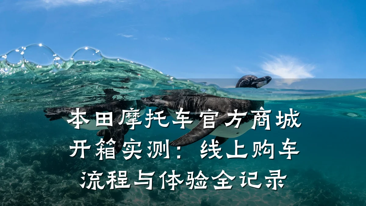 本田摩托车官方商城开箱实测:线上购车流程与体验全记录