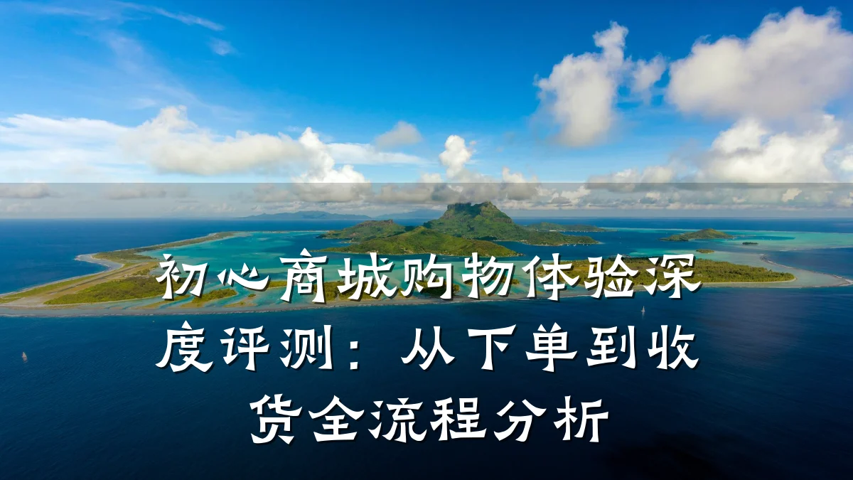 初心商城购物体验深度评测:从下单到收货全流程分析