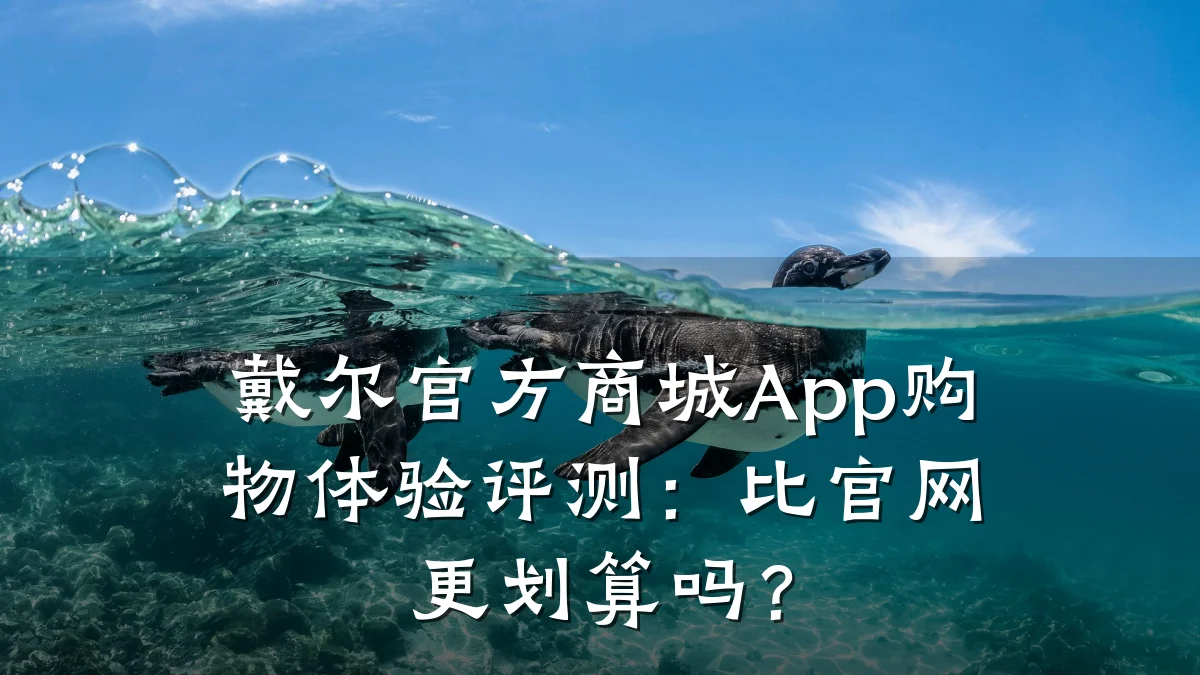戴尔官方商城App购物体验评测:比官网更划算吗?