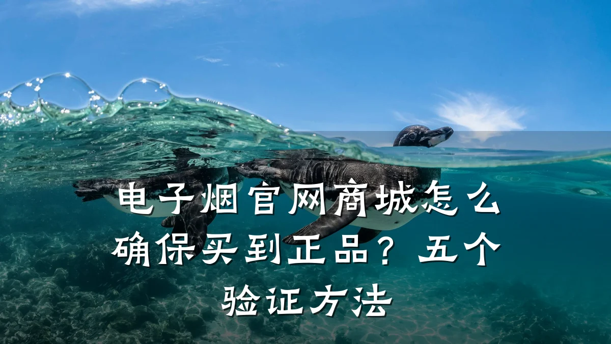 电子烟官网商城怎么确保买到正品?五个验证方法