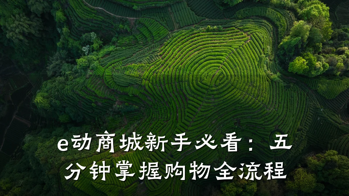 e动商城新手必看:五分钟掌握购物全流程