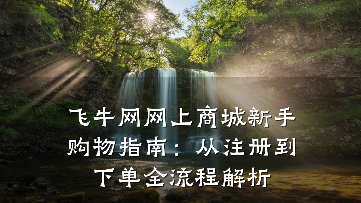 飞牛网网上商城新手购物指南:从注册到下单全流程解析