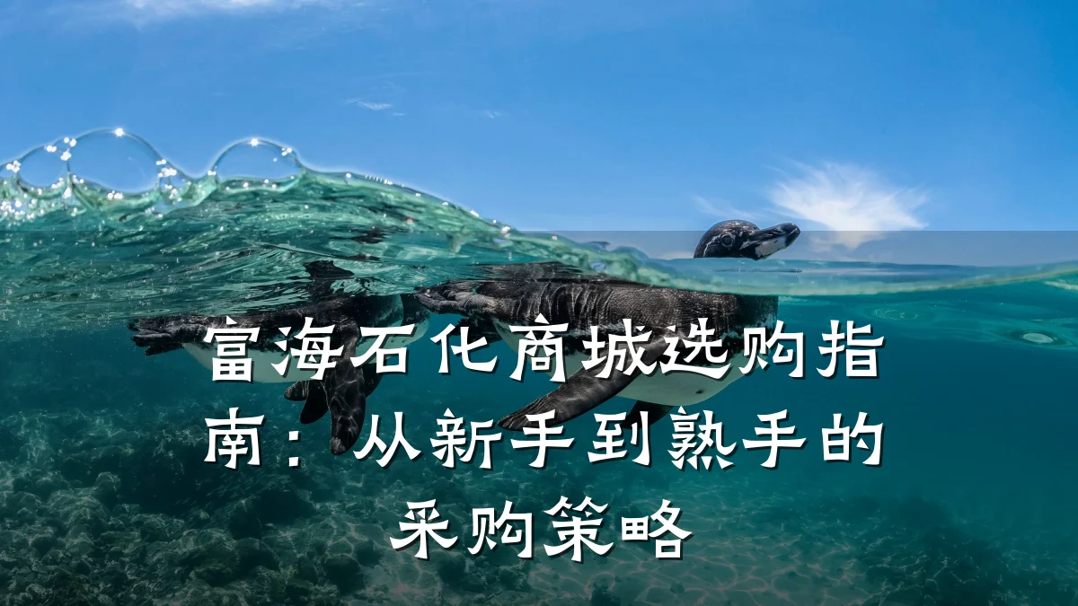 富海石化商城选购指南:从新手到熟手的采购策略