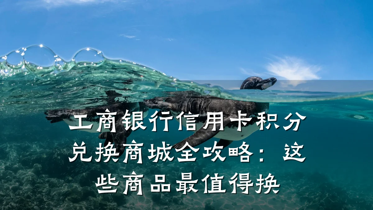 工商银行信用卡积分兑换商城全攻略：这些商品最值得换