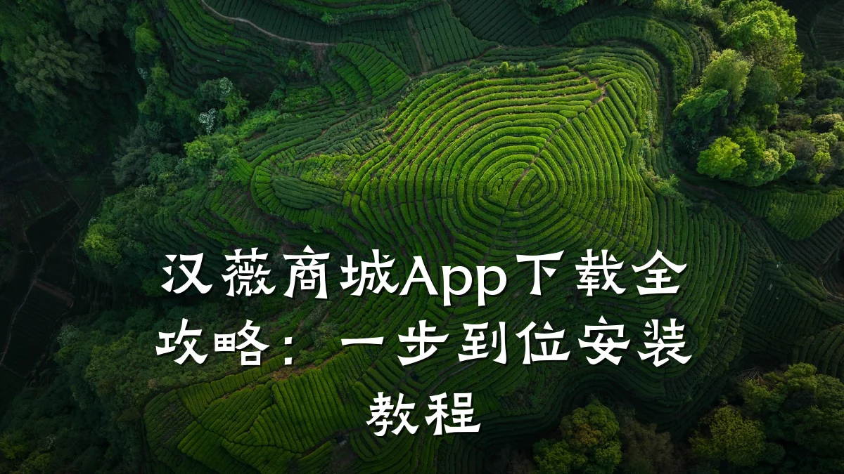 汉薇商城App下载全攻略:一步到位安装教程