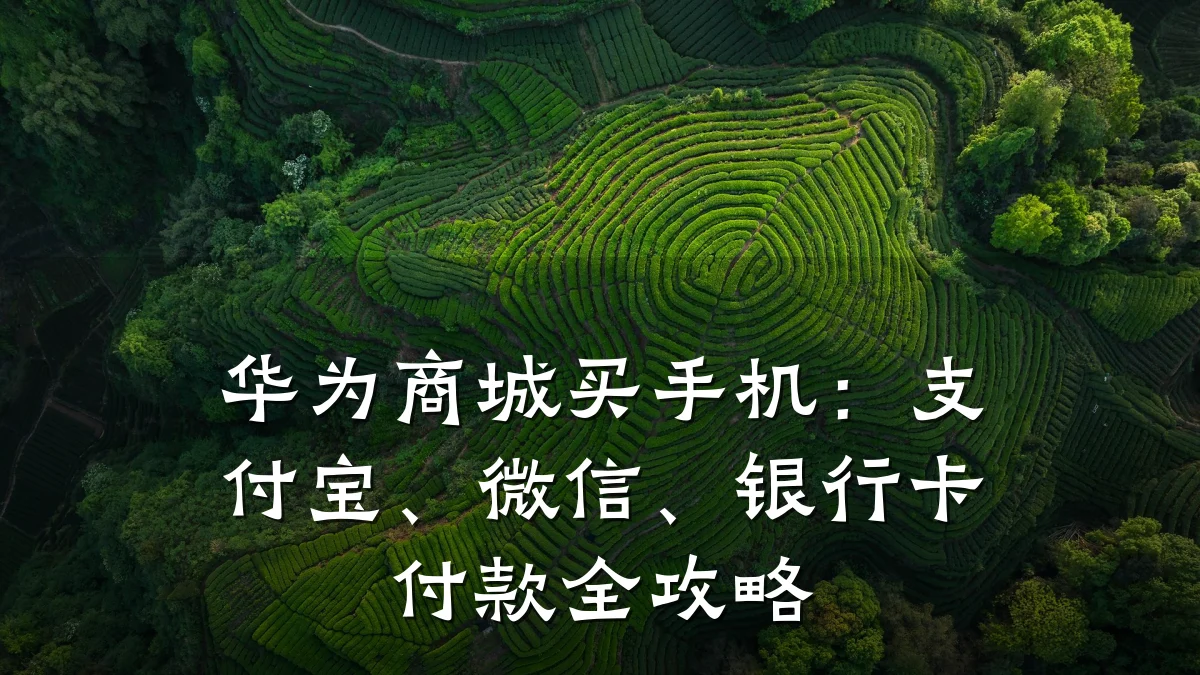 华为商城买手机：支付宝、微信、银行卡付款全攻略