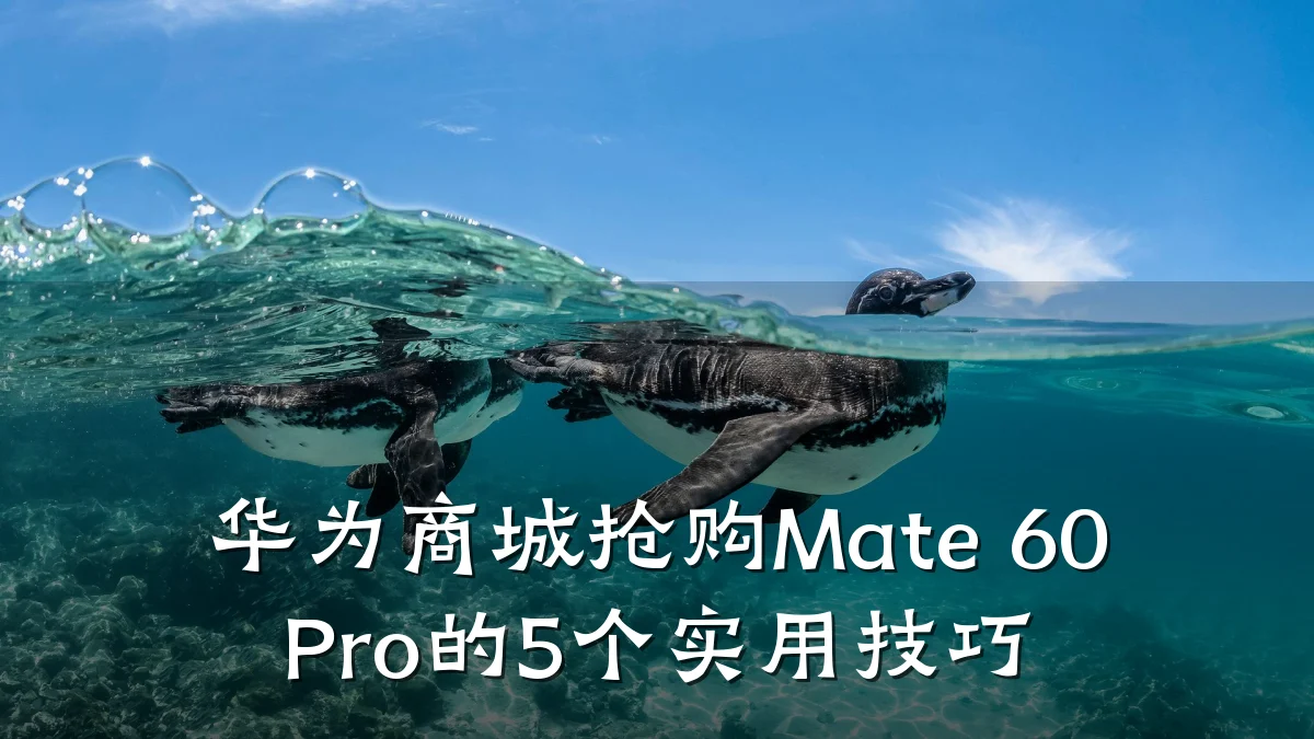 华为商城抢购Mate 60 Pro的5个实用技巧